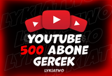 ⭐️GARANTİLİ⭐️ 500 Youtube Abone