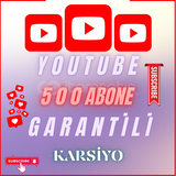 ⭐️GARANTİLİ⭐️ -500 YOUTUBE ABONESİ- TELAFİLİ 