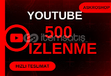 ⭐(Garantili) 500 Youtube İzlenme⭐