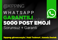 GARANTİLİ | 5000 EMOJİ TEPKİ WHATSAPP