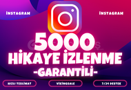 ⭐️ [GARANTİLİ] 5000 İNSTAGRAM HİKAYE İZLENME ⭐