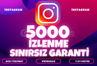 ⭐️ [GARANTİLİ] 5000 İNSTAGRAM İZLENME ⭐