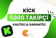 ⭐️ [GARANTİLİ] 5000 KİCK TAKİPÇİ ⭐