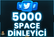 ⭐️ [GARANTİLİ] 5000 SPACE DİNLEYİCİ 1 SAAT ⭐