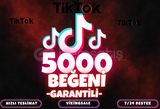 ⭐️ [GARANTİLİ] 5000 TİKTOK BEĞENİ ⭐