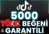 ⭐️ [GARANTİLİ] 5000 TİKTOK TÜRK BEĞENİ ⭐