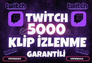 ⭐️[GARANTİLİ] 5000 TWİTCH KLİP İZLENME⭐️