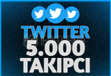 Garantili 5.000 Twitter Takipçi 