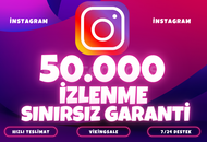 ⭐️ [GARANTİLİ] 50.000 İNSTAGRAM İZLENME ⭐