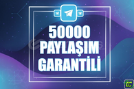 ⭐️ [GARANTİLİ] 50000 TELEGRAM PAYLAŞIM ⭐
