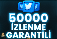 ⭐️ [GARANTİLİ] 50000 TWİTTER İZLENME ⭐