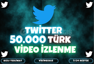 ⭐️[GARANTİLİ] 50.000 TWİTTER VİDEO İZLENME⭐️