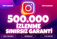 ⭐️ [GARANTİLİ] 500.000 İNSTAGRAM İZLENME ⭐