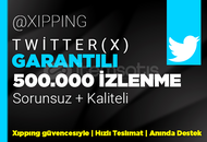 GARANTİLİ | 500000 İZLENME TWİTTER | KALİTELİ