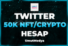 ⭐️ [Garantili] 50K Nft/Crypto Twitter Hesabı! ⭐