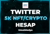 ⭐️ [Garantili] 5K Nft/Crypto Twitter Hesabı! ⭐