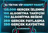 ⭐GARANTİLİ ⭐ 5X TİKTOK GERÇEK KEŞFET PAKETİ 1