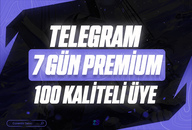 ⭐[GARANTİLİ] 7 Gün 100 Premium Üye