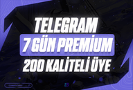 [GARANTİLİ] 7 Gün 200 Premium Üye