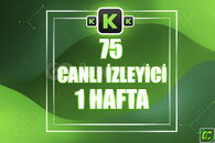 ⭐️ [GARANTİLİ] 75 CANLI YAYIN İZLENME 1 HAFTA ⭐