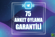 ⭐️ [GARANTİLİ] 75 TELEGRAM ANKET OYLAMA ⭐