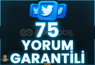 ⭐️ [GARANTİLİ] 75 TWİTTER YORUM ⭐