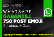 GARANTİLİ | 750 EMOJİ TEPKİ WHATSAPP
