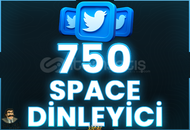 ⭐️ [GARANTİLİ] 750 SPACE DİNLEYİCİ 1 SAAT ⭐