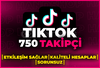 ⭐[GARANTİLİ] TİKTOK 750 GERÇEK TAKİPÇİ⭐