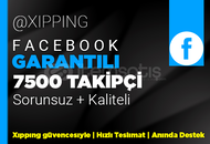 GARANTİLİ | 7500 TAKİPÇİ FACEBOOK | KALİTELİ