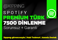 GARANTİLİ | 7500 TÜRK DİNLENME SPOTİFY
