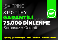 GARANTİLİ | 75000 DİNLENME SPOTİFY | SORUNSUZ