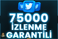 ⭐️ [GARANTİLİ] 75000 TWİTTER İZLENME ⭐