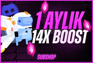 ⭐️[STOKLU-OTO] 1 AYLIK 14x SERVER BOOST⭐️