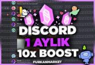 ⭐️[GARANTİLİ] DİSCORD 1 AYLIK 10X BOOST⭐️