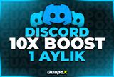 ⭐️[GARANTİLİ] DİSCORD 1 AYLIK 10X BOOST⭐️