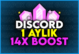 ⭐️[GARANTİLİ] DİSCORD 1 AYLIK 14X BOOST⭐️