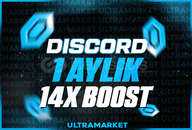 ⭐️ [1 Aylık] Discord 14x Server Boost | [Botsuz]