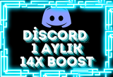 [Garantili] Discord 1 Aylık 14x Boost | ANINDA