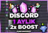 ⭐️[GARANTİLİ] DİSCORD 1 AYLIK 2X BOOST⭐️