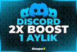 ⭐️[GARANTİLİ] DİSCORD 1 AYLIK 2X BOOST⭐️