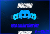 [GARANTİLİ!] Discord 1.000 7/24 Türk Üye