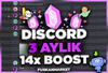 ⭐️[GARANTİLİ] DİSCORD 3 AYLIK 14X BOOST⭐️