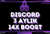 [Garantili] Discord 3 Aylık 14X Server Boost