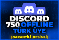 ⭐[%100 TÜRK] DİSCORD 750 OFFLİNE ÜYE GARANTİLİ