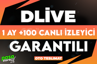 ⭐[GARANTİLİ] DLİVE 1 AY +100 İZLEYİCİ⭐