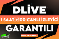 ⭐[GARANTİLİ] DLİVE 1 SAAT +100 İZLEYİCİ⭐
