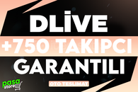 ⭐[GARANTİLİ] DLİVE +750 TAKİPCİ⭐