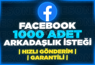 ⭐[GARANTİLİ] FACEBOOK 1000 ADET ARKADAŞ İSTEK