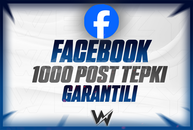 ⭐[GARANTİLİ] FACEBOOK 1000 POST TEPKİ⭐